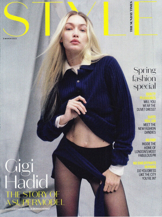 STYLE magazine 5th March 2023 GIGI HADID Cover