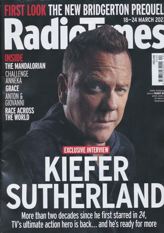 Radio Times Magazine - 18-24 March 2023 - Kiefer Sutherland - 24 - Bridgerton