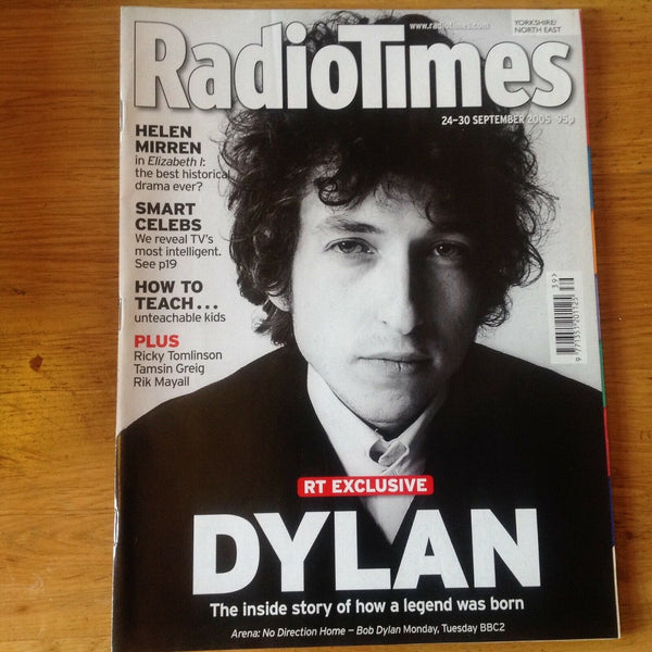 RADIO TIMES Mag 24/09/2005 BOB DYLAN Tamsin Greig Hugh Dancy ...