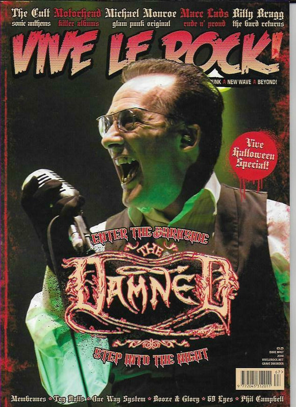 VIVE LE ROCK MAGAZINE -ISSUE 67 THE DAMNED COVER STORY