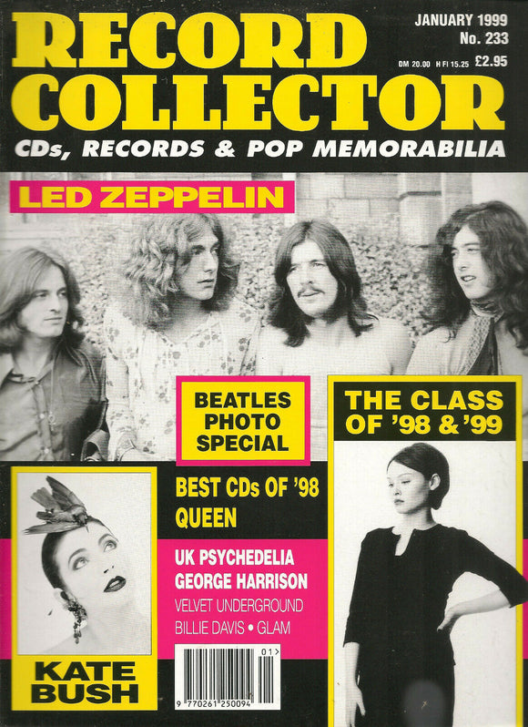 RECORD COLLECTOR No.233 LED ZEPPELIN KATE BUSH BEATLES GEORGE HARRISON