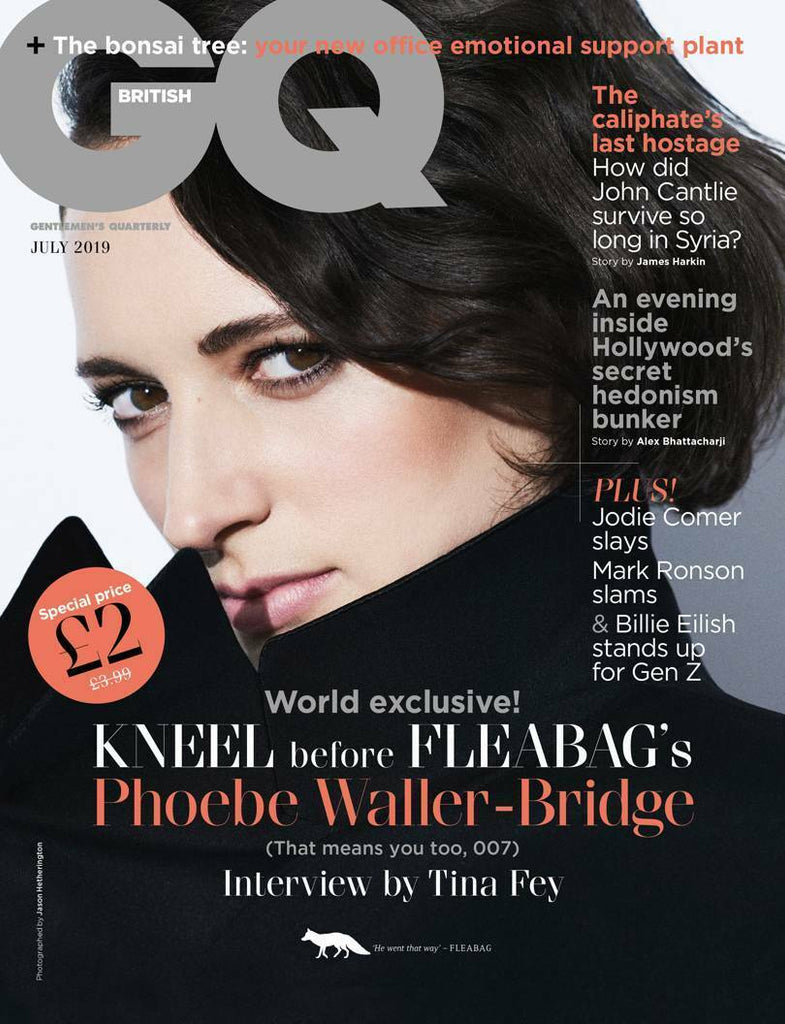 British GQ Magazine July 2019: JODIE COMER Billie Eilish PHOEBE WALLER-BRIDGE
