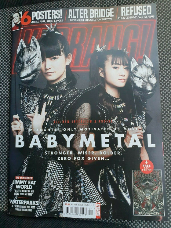 KERRANG! Magazine October 2019: BABYMETAL COVER & FEATURE - GHOST POSTER