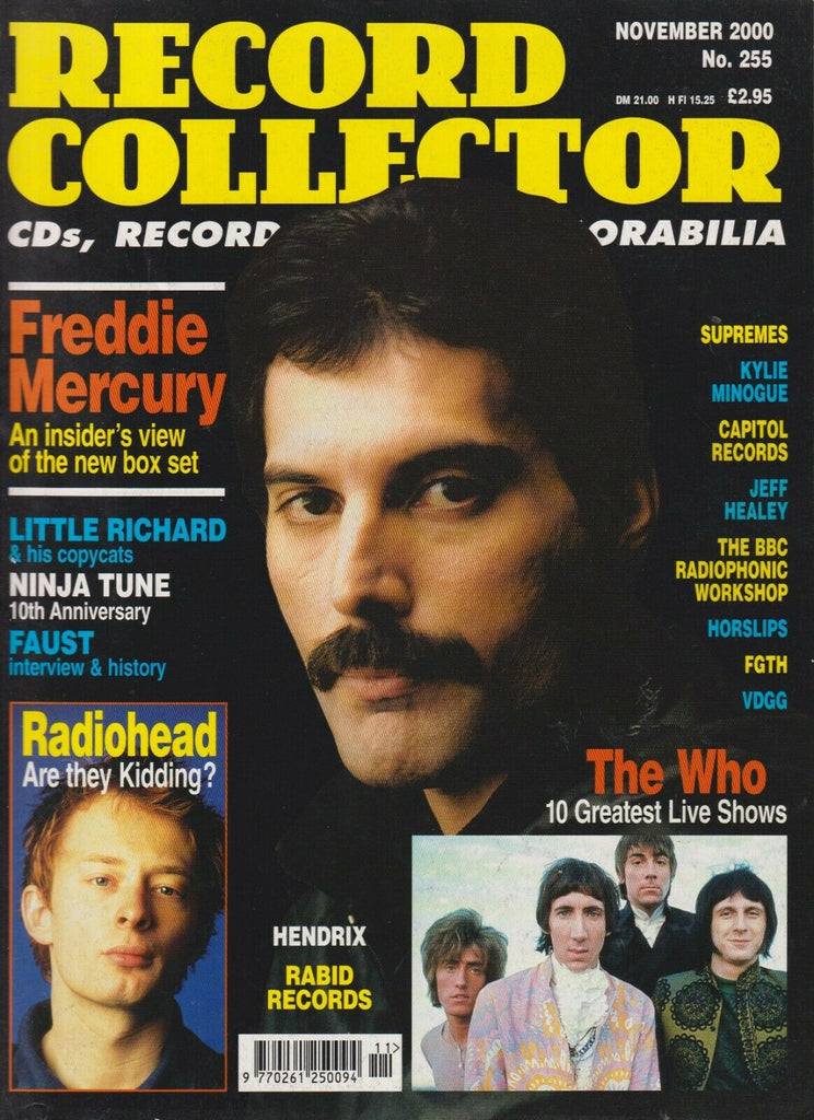 Record Collector Magazine - November 2000 (No. 255) Freddie Mercury, The Who