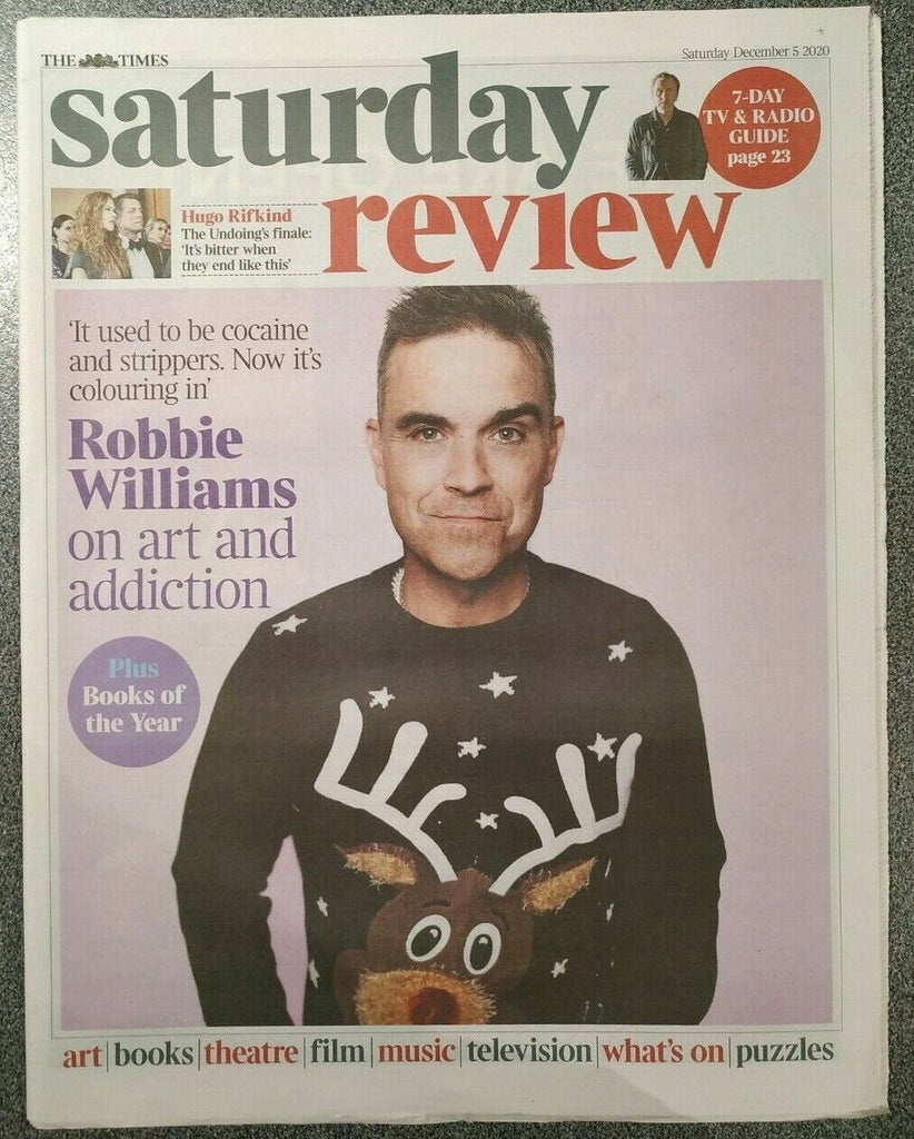 UK Times Review December 2020: ROBBIE WILLIAMS COVER FEATURE
