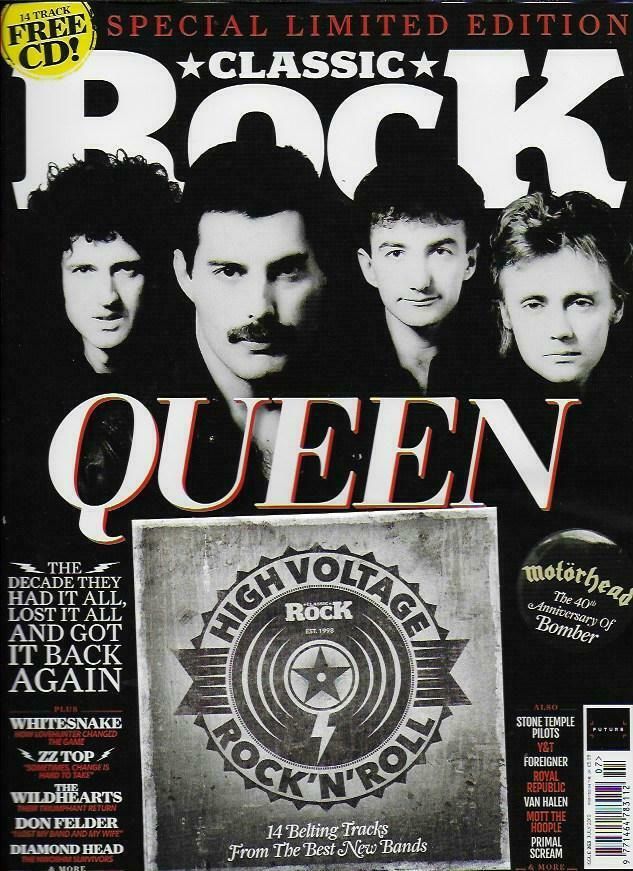 UK CLASSIC ROCK Magazine July 2019: QUEEN (Freddie Mercury) Limited Edition Cover