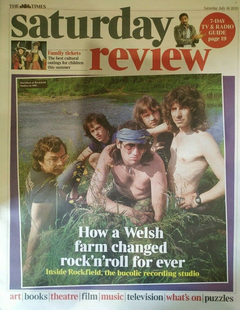 TIMES SATURDAY SUPPLEMENT JULY 18 2020 Marillion Cover Feature