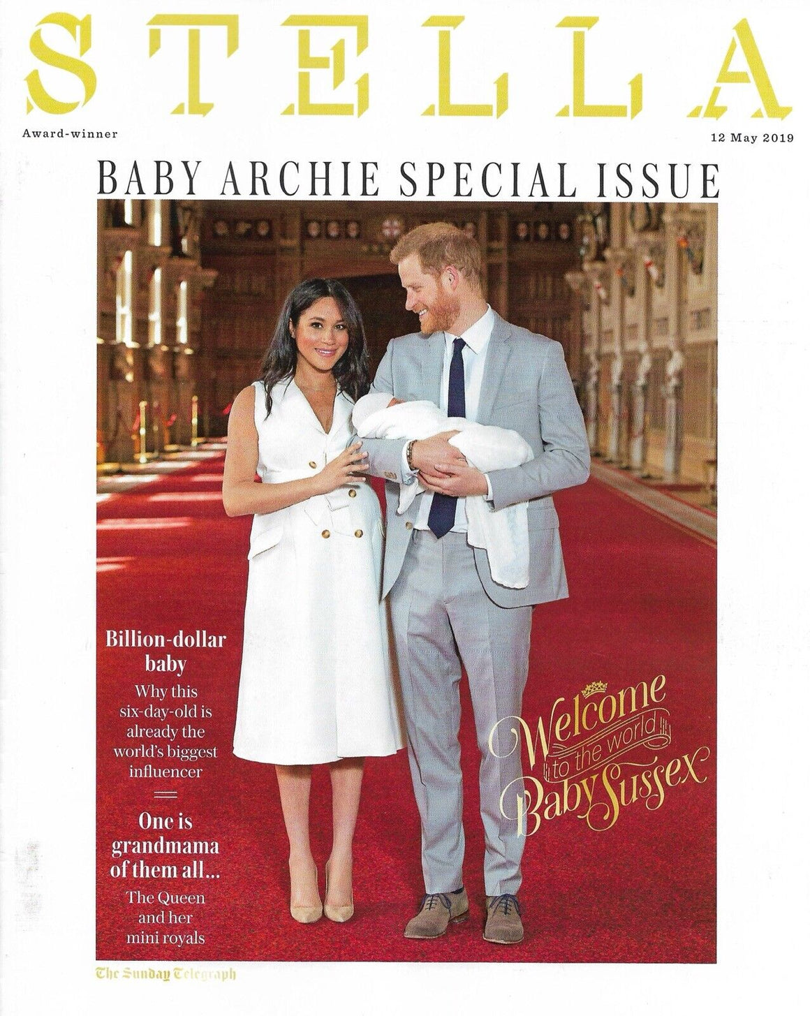 STELLA magazine 12 May 2019 Meghan Markle Harry Archie - A Royal Baby souvenir