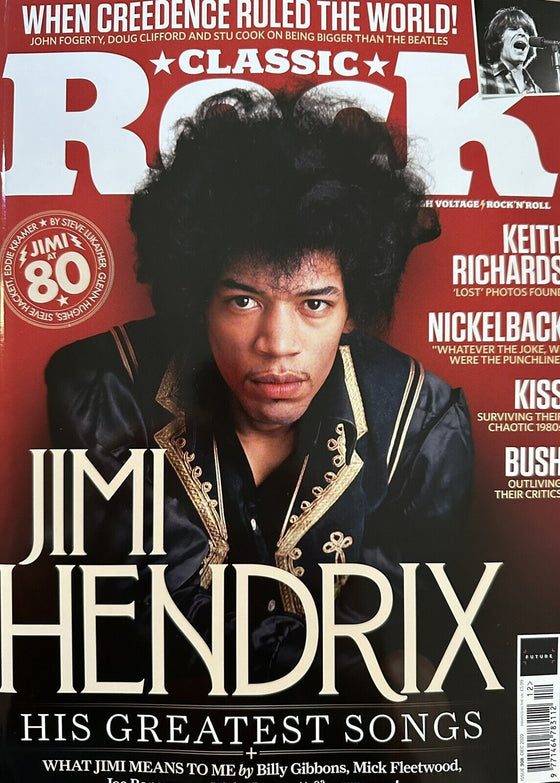 Classic Rock Magazine Issue 308 December 2022 - Jimi Hendrix -NEW