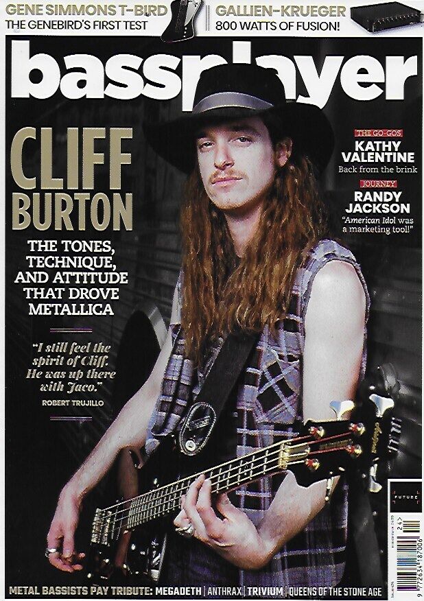 Bass Player UK magazine #424 2022 Cliff Burton Metallica