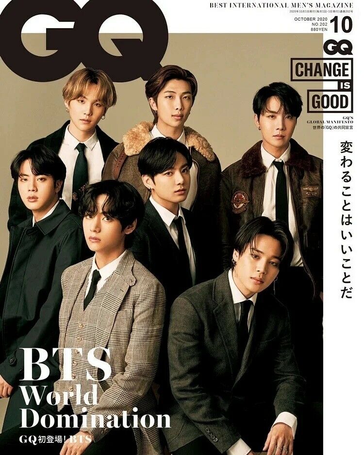GQ Japan October 2020 Magazine: BTS Cover