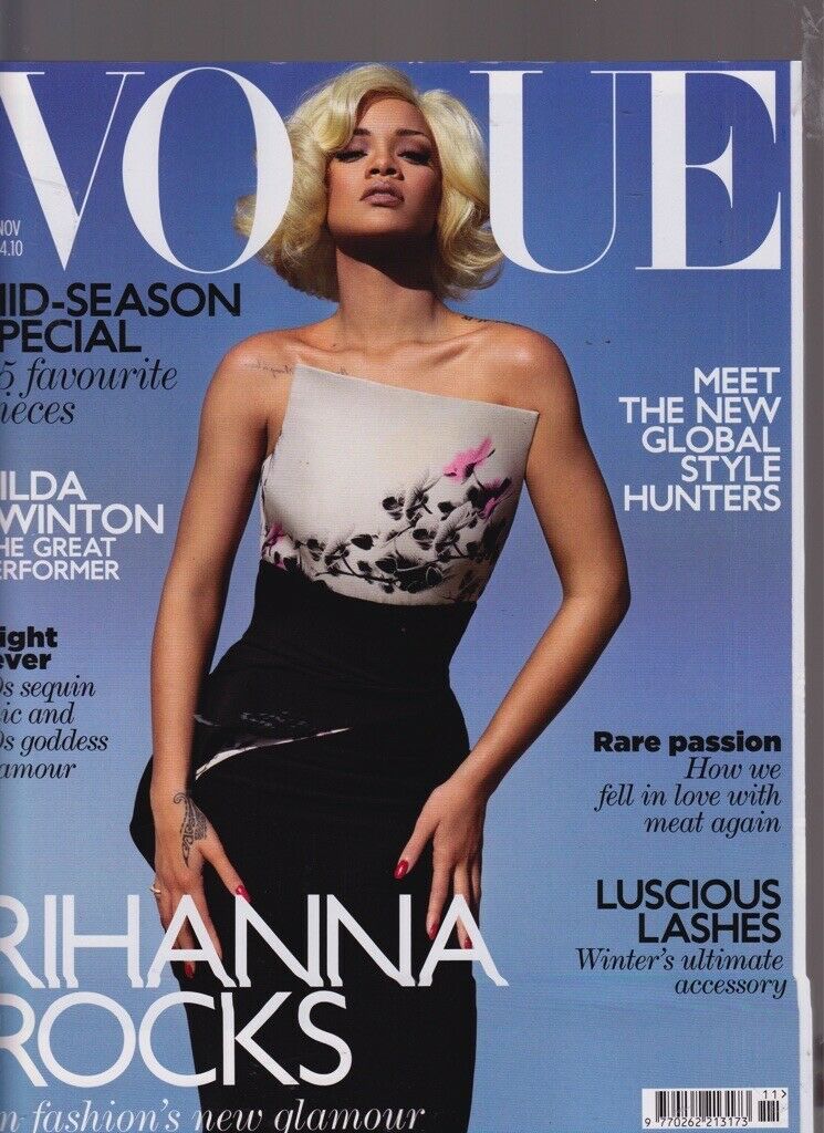 BRITISH VOGUE November 2011 Rihanna cover