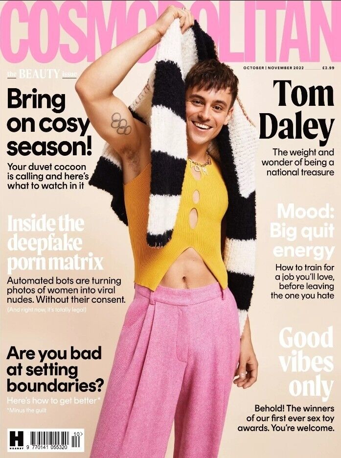 Cosmopolitan (UK) Magazine - October / November 2022 - Tom Daley