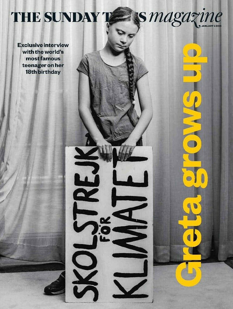 UK Sunday Times Mag January 2021: GRETA THUNBERG - Exclusive Interview at 18