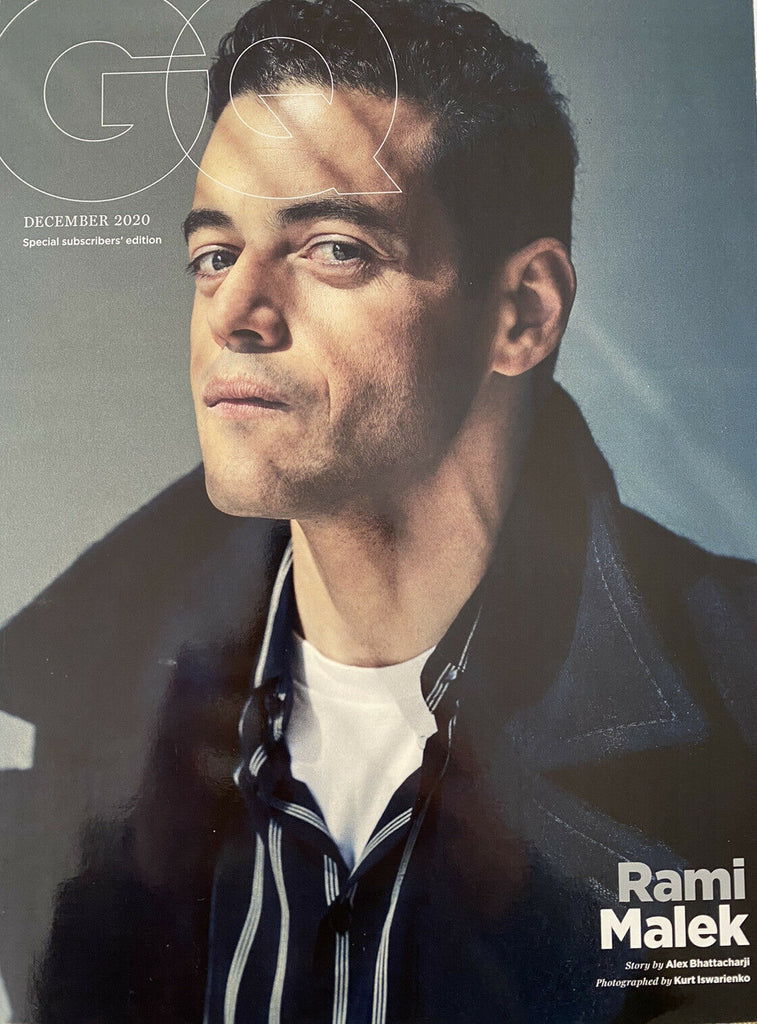 GQ MAGAZINE UK DECEMBER 2020 BRITISH EDITION - RAMI MALEK SUBSCRIBERS COVER