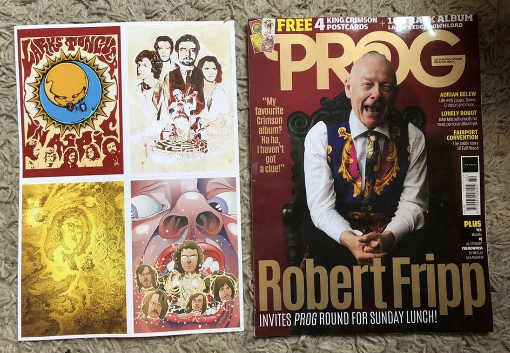 Prog Magazine #132 August 2022 ROBERT FRIPP - KING CRIMSON + Art Cards