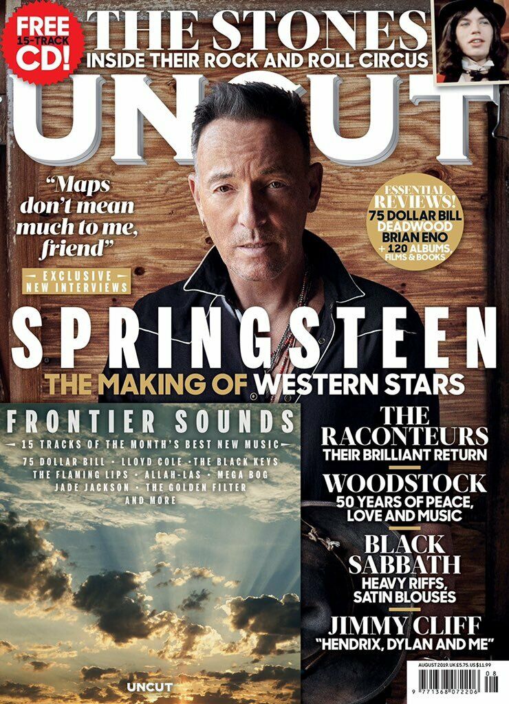 UNCUT magazine August 2019 Bruce Springsteen The Rolling Stones Woodstock