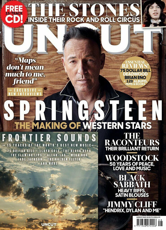 UNCUT magazine August 2019 Bruce Springsteen The Rolling Stones Woodstock