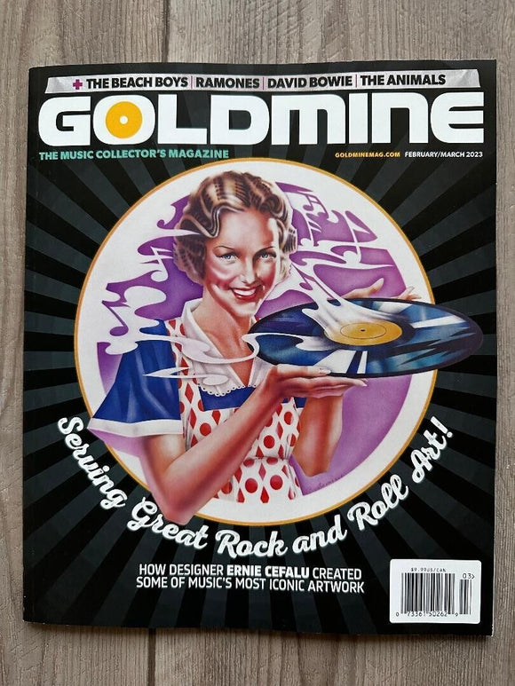 GOLDMINE Magazine Feb Mar 2023 Ernie Cefalu BEACH BOYS The Beatles David Bowie