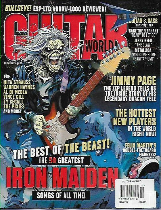 US GUITAR WORLD December 2019: IRON MAIDEN COVER FEATURE