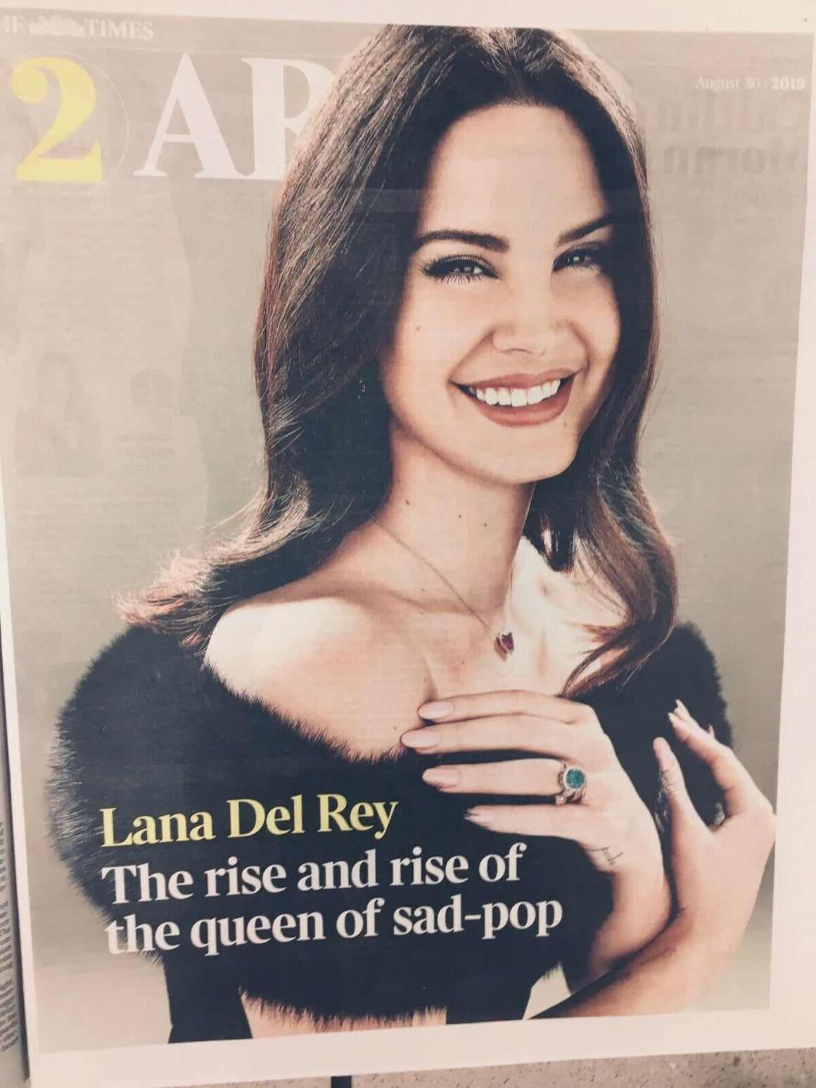 UK Times T2 August 2019: LANA DEL REY COVER & FEATURE