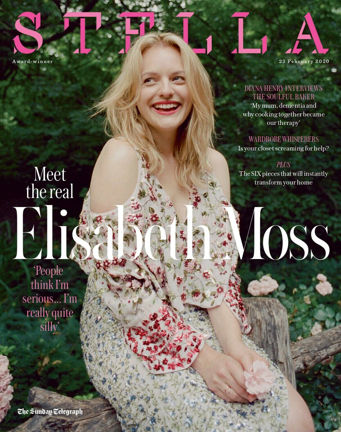 UK Stella Magazine Feb 2020: ELISABETH MOSS COVER AND FEATURE
