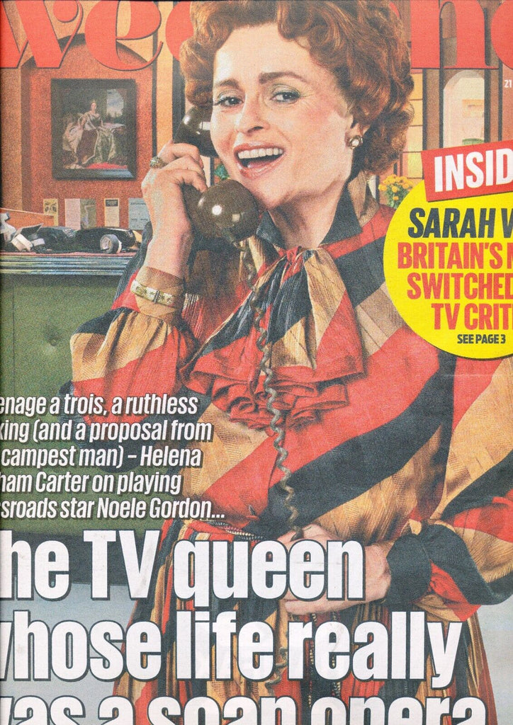 WEEKEND Mag 21/01/2023  HELENA BONHAM CARTER Robson Green Bryan Cranston