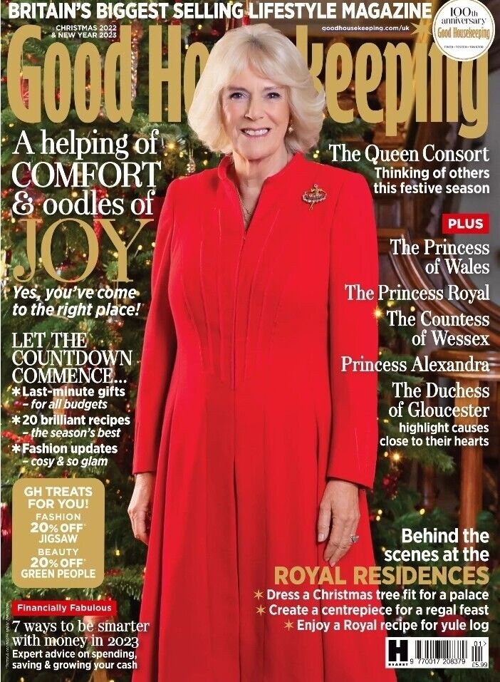 Good Housekeeping (UK) - Christmas 2022 - Queen Consort Camilla Parker Bowles & Royal Family