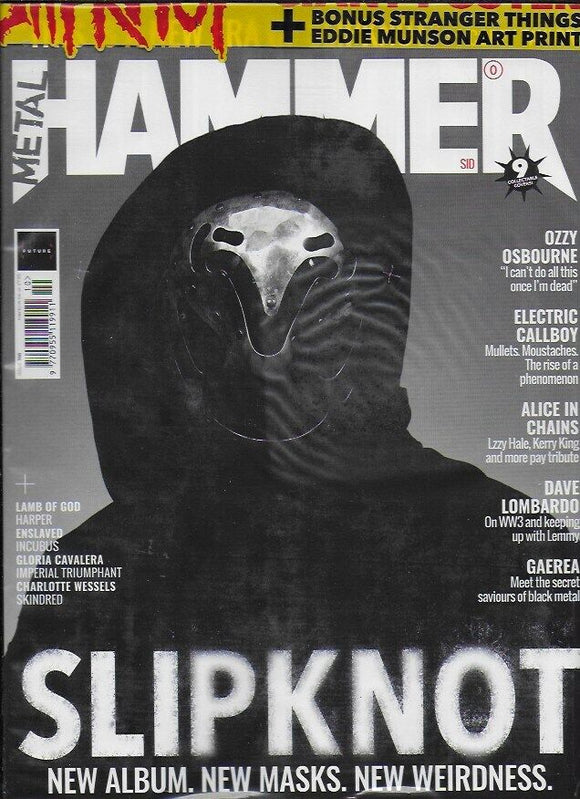 METAL HAMMER #366 Slipknot - Sid Cover + Joseph Quinn Eddie Munson art print