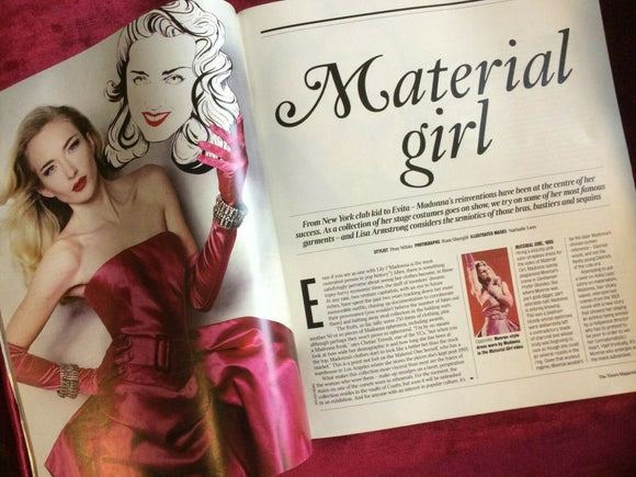 TIMES magazine 07/02/2009 ZAC GOLDSMITH Kate Moss Madonna Duffy