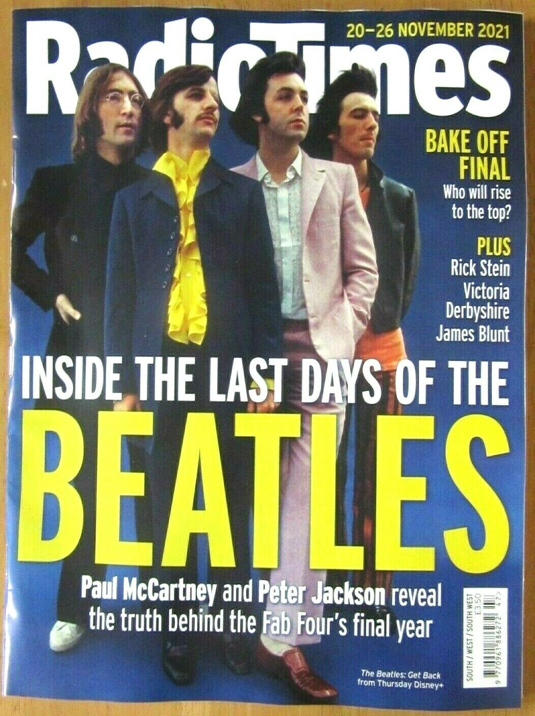 Radio Times Magazine 20th November 2021 The Beatles Paul McCartney