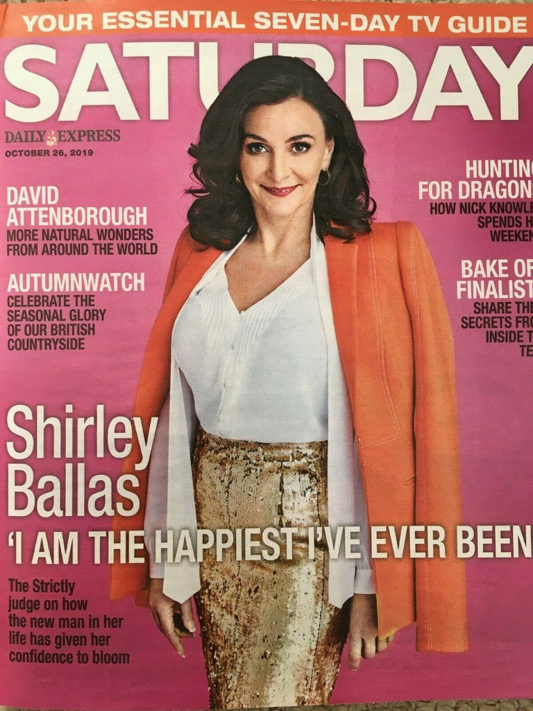 SATURDAY Magazine 10/2019: SHIRLEY BALLAS Christopher Ryan NICK KNOWLES