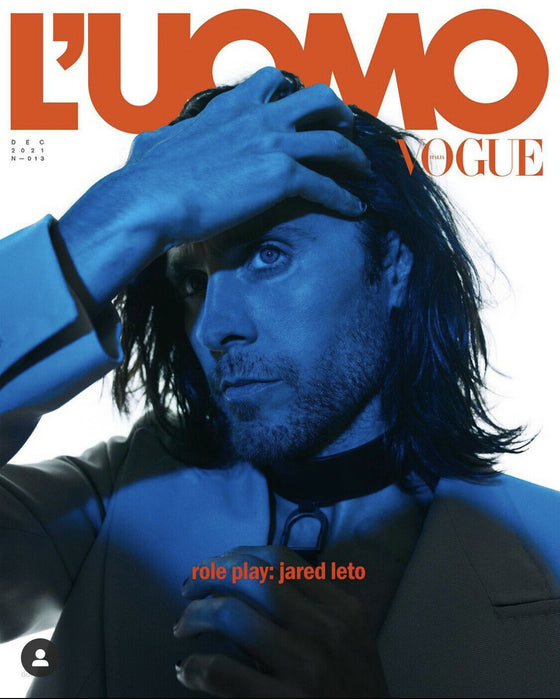 L'Uomo Vogue Magazine December 2021 JARED LETO by WILLY VANDERPERRE (Pre-Order)