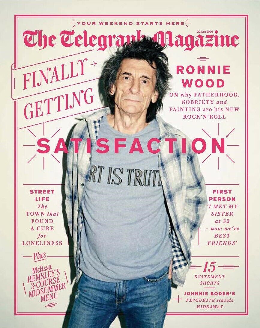 UK Telegraph Magazine June 2020: RONNIE WOOD COVER & FEATURE Rolling Stones