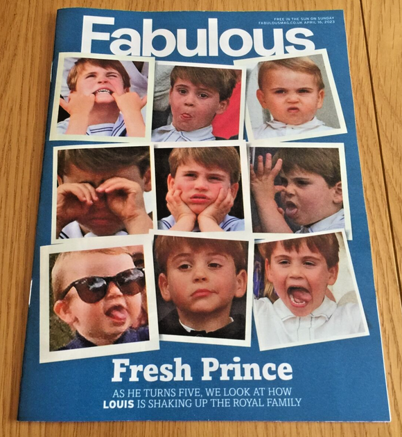 UK Fabulous Magazine April 2023: PRINCE LOUIS 5th Birthday - Kate Middleton