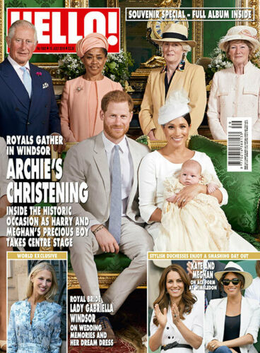 HELLO! Magazine July 2019: ROYAL BABY ARCHIE CHRISTENING SOUVENIR MEGHAN MARKLE