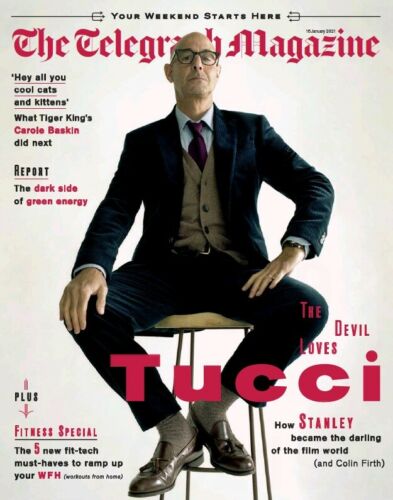 UK Telegraph Magazine January 2021: STANLEY TUCCI COVER FEATURE Dolly Parton