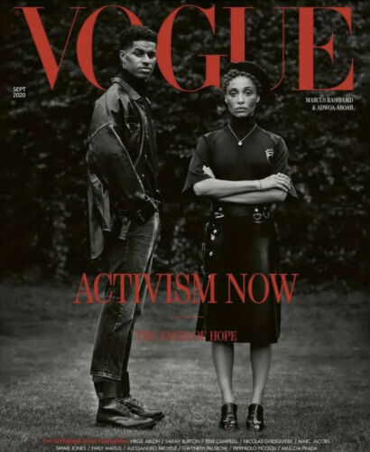 RIZ AHMED - MARCUS RASHFORD - VOGUE MAGAZINE UK SEPTEMBER 2020 BRITISH EDITION