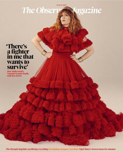 NATASHA LYONNE UK OBSERVER MAGAZINE JULY 21st 2019
