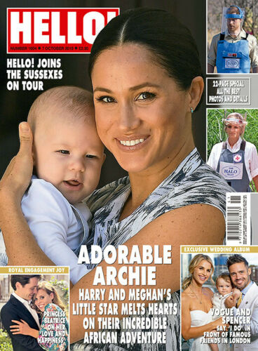 Hello Magazine October 2019: MEGHAN MARKLE Archie PRINCE HARRY SPECIAL