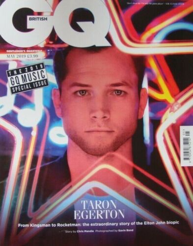 British GQ Magazine May 2019: Taron Egerton Cover Feature