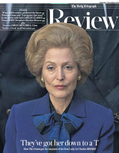 UK Telegraph Review November 2020: GILLIAN ANDERSON The Crown