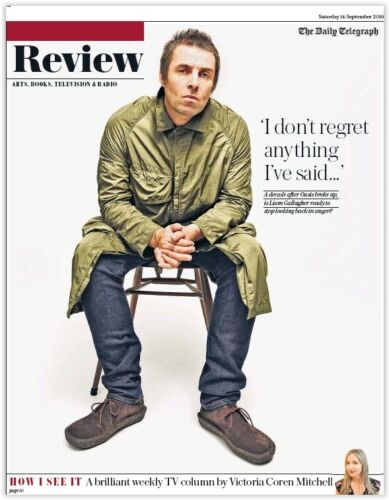 UK Telegraph Review September 2019: LIAM GALLAGHER Russell Tovey OASIS