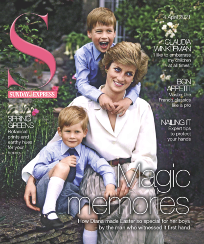 UK S Magazine April 2021: PRINCESS DIANA Prince Harry & William