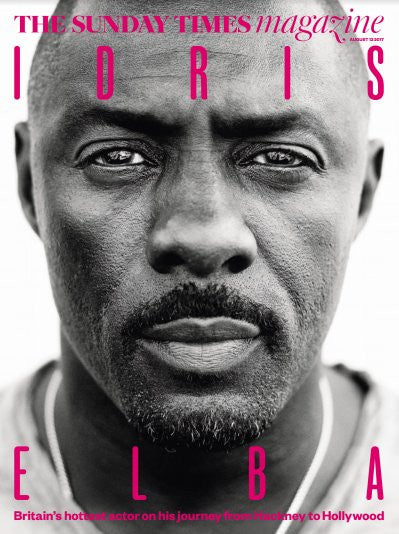UK Sunday Times magazine 13 August 2017 Idris Elba Exclusive Cover Interview