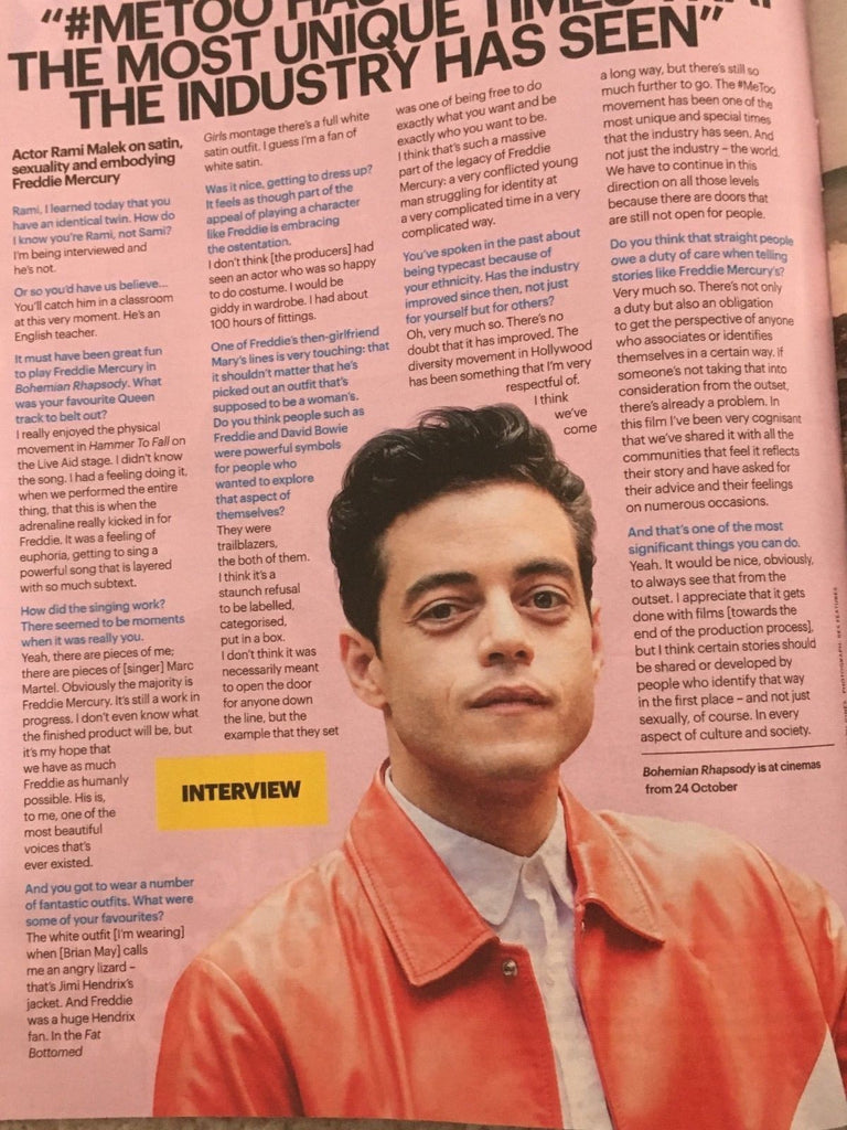 UK Shortlist Magazine 18 Oct 2018: RAMI MALEK ### Jimmy Anderson