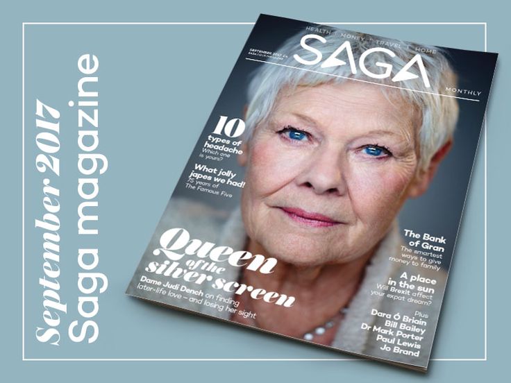 Judi Dench - Saga Magazine September 2017