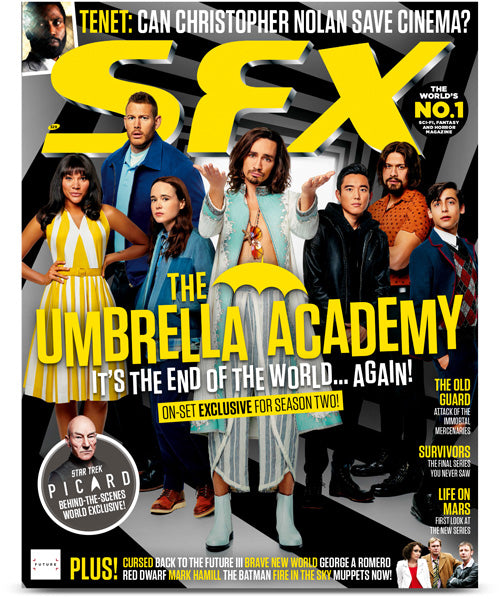 SFX Magazine Summer 2020: The Umbrella Academy Robert Sheehan Robert Pattinson