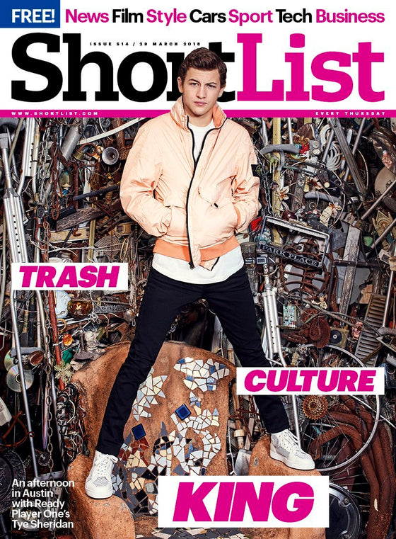 UK Shortlist Magazine MARCH 2018: Ready Player One TYE SHERIDAN COVER & INTERVIEW
