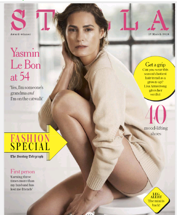 Yasmin Le Bon At 54 Stella Magazine 17/03/19 Interview feature Cover